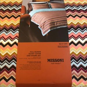 Missoni for Target full/queen duvet- brand new!